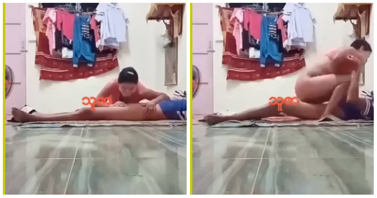 ဘယ်နားမှမရှောင်တဲ့ လင်မယားအတွဲလေး အရမ်းထန်နေလို့ပါ😍😍