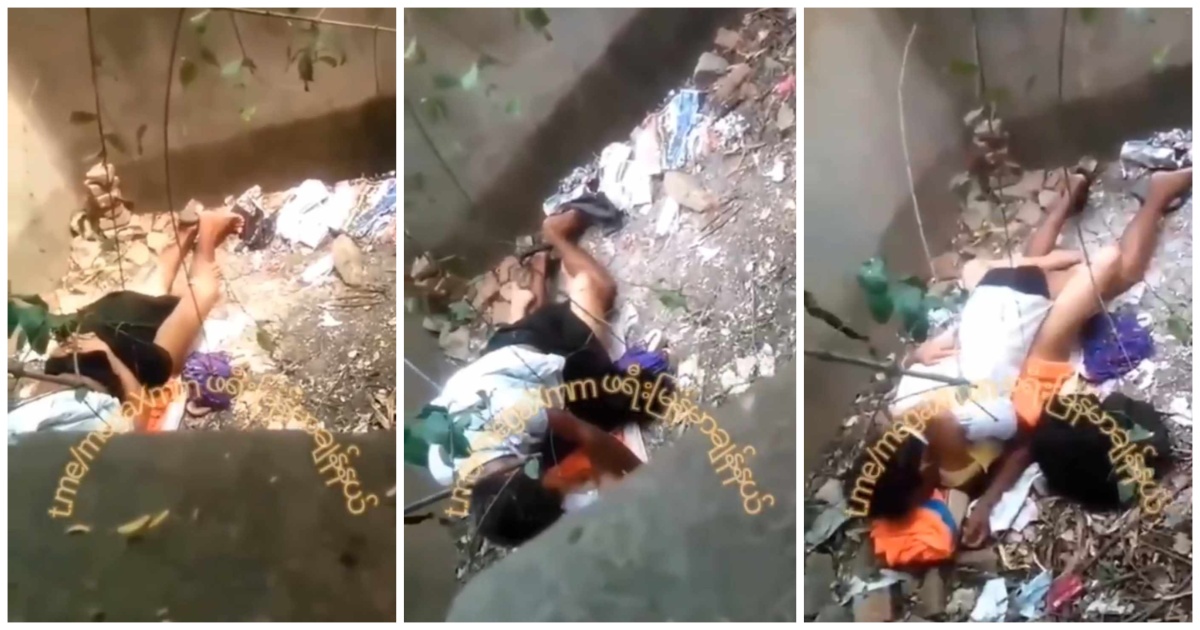 တိုက်ပျက်ထဲမှာ နှစ်ယောက်သားညိမ့်နေတာ ချောင်းရိုက်လေးဘဲ